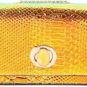 Women Holographic Evening Bag PU Leather Small Capacity Multiway Accessory